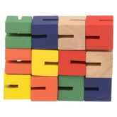 Wooden Twist Unique Shape Cube Game For Kids - Assorted